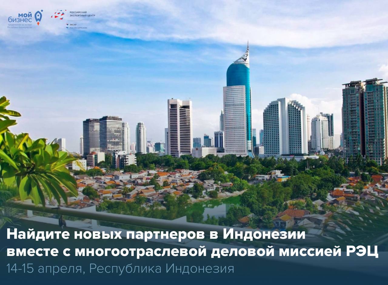 Найдите новых партнеров в Индонезии вместе с многоотраслевой деловой миссией РЭЦ!