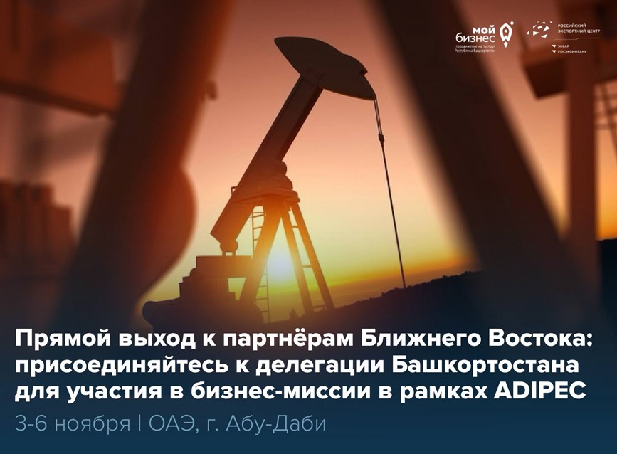 Заберите билет к новым контрактам: бизнес-миссия в рамках ADIPEC в ОАЭ 