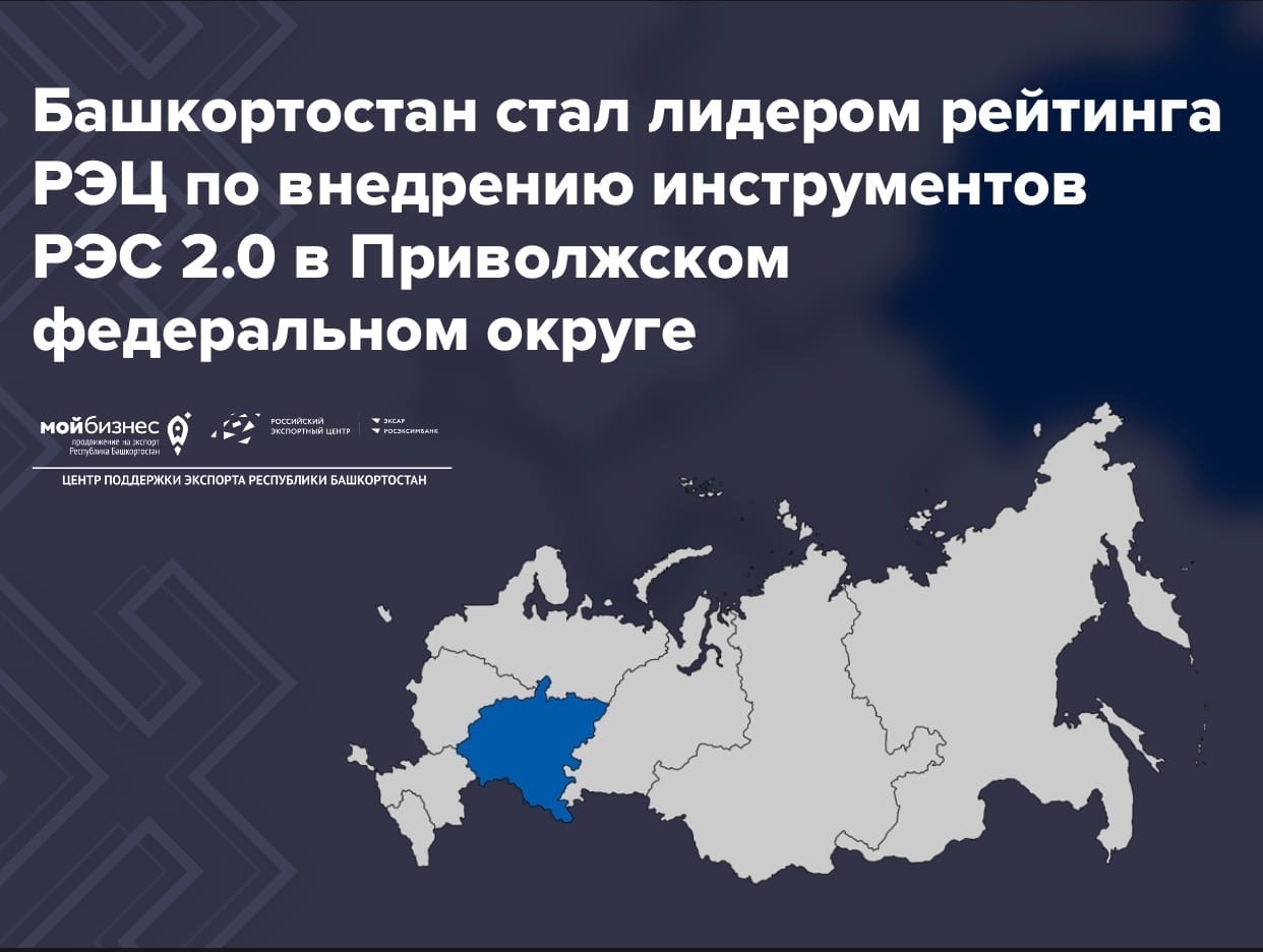 Башкортостан стал лидером рейтинга РЭЦ в Приволжском федеральном округе