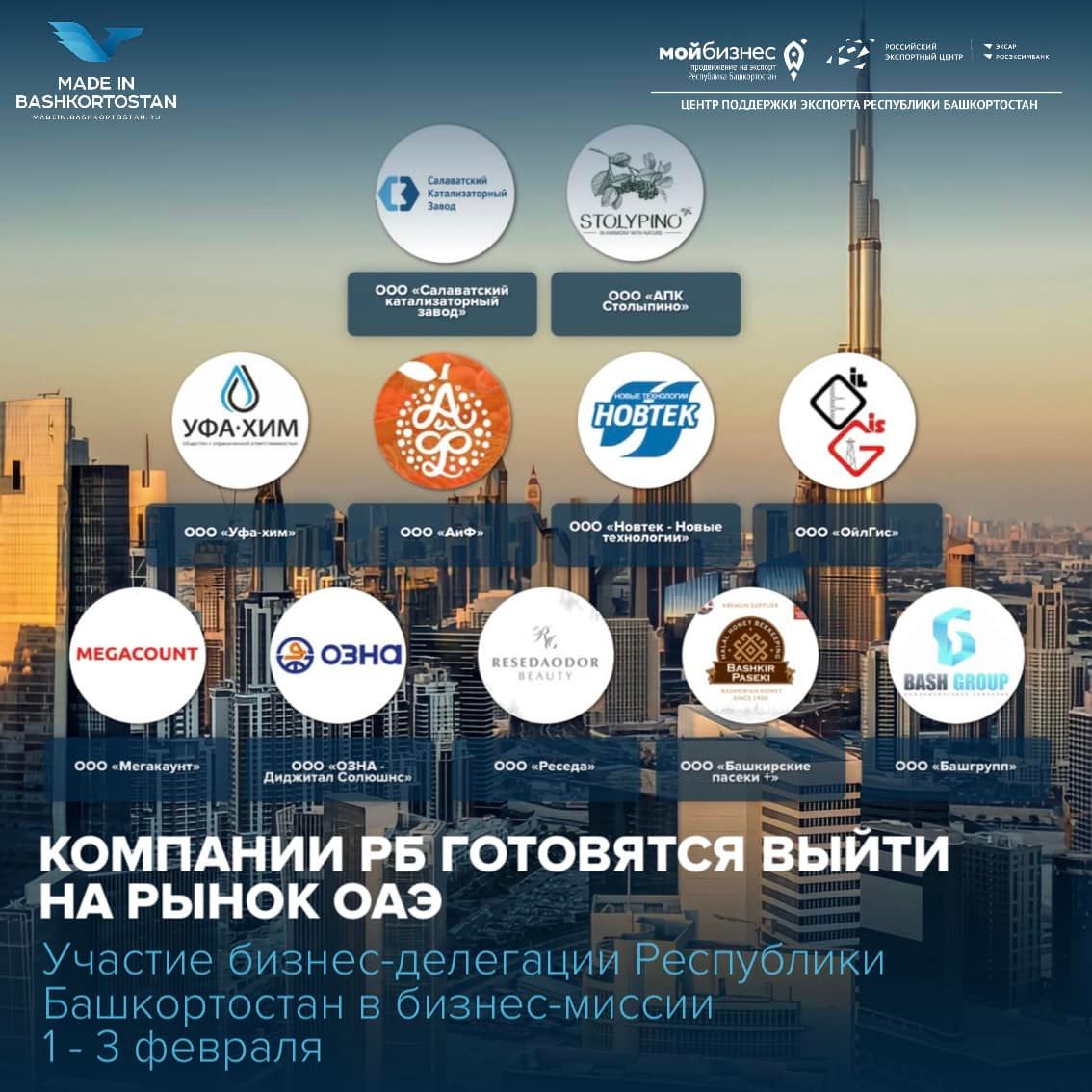 Бизнес-миссия в Объединённых Арабских Эмиратах