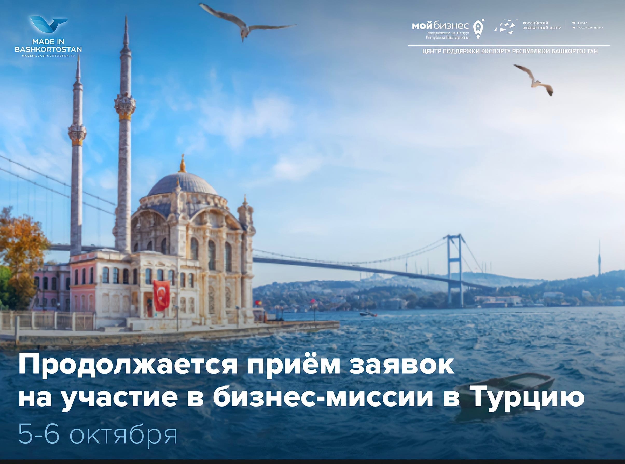 Продолжаем приём заявок на участие в бизнес-миссии в Турцию
