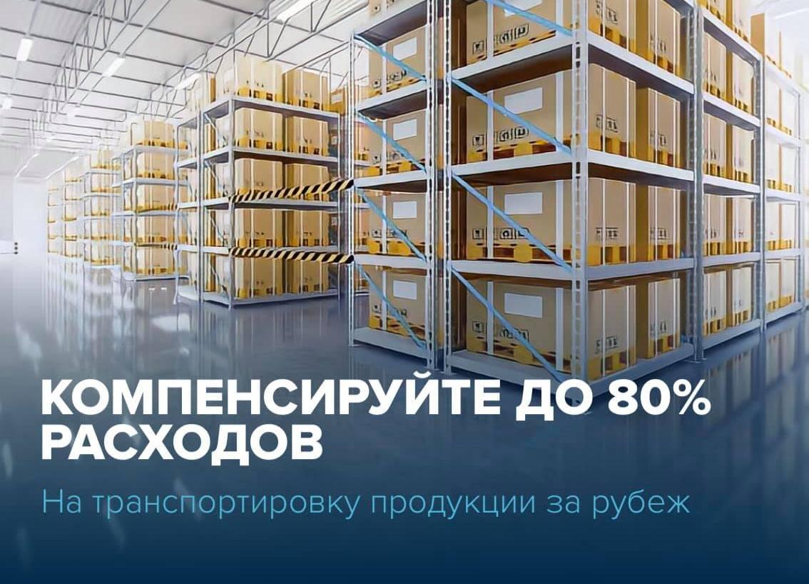 Производители и поставщики промышленных товаров компенсируют до 80% своих расходов на транспортировку продукции за рубеж