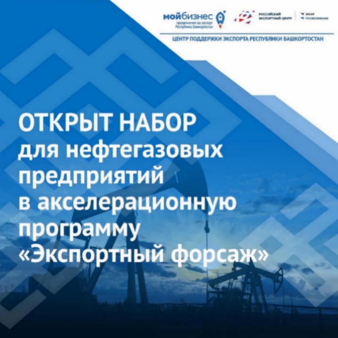 Открыт набор для нефтегазовых предприятий в акселерационную программу «Экспортный форсаж»