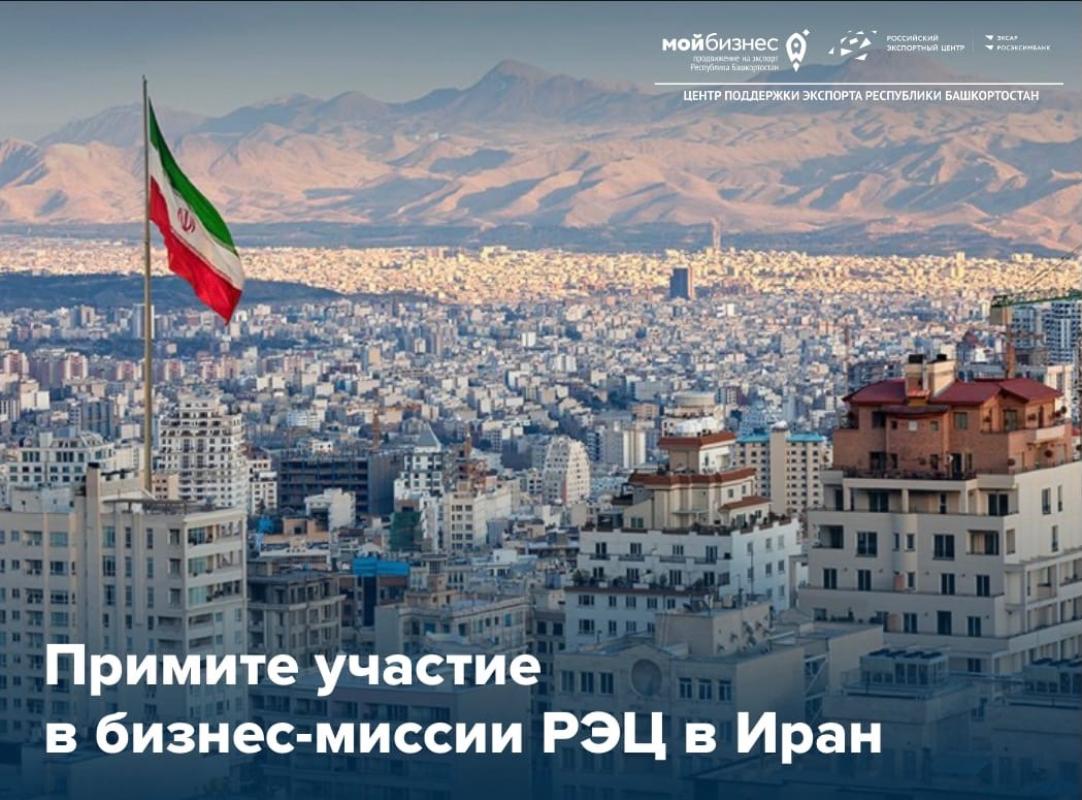 Презентуйте свои товары деловым партнёрам из Ирана в рамках бизнес-миссии с РЭЦ