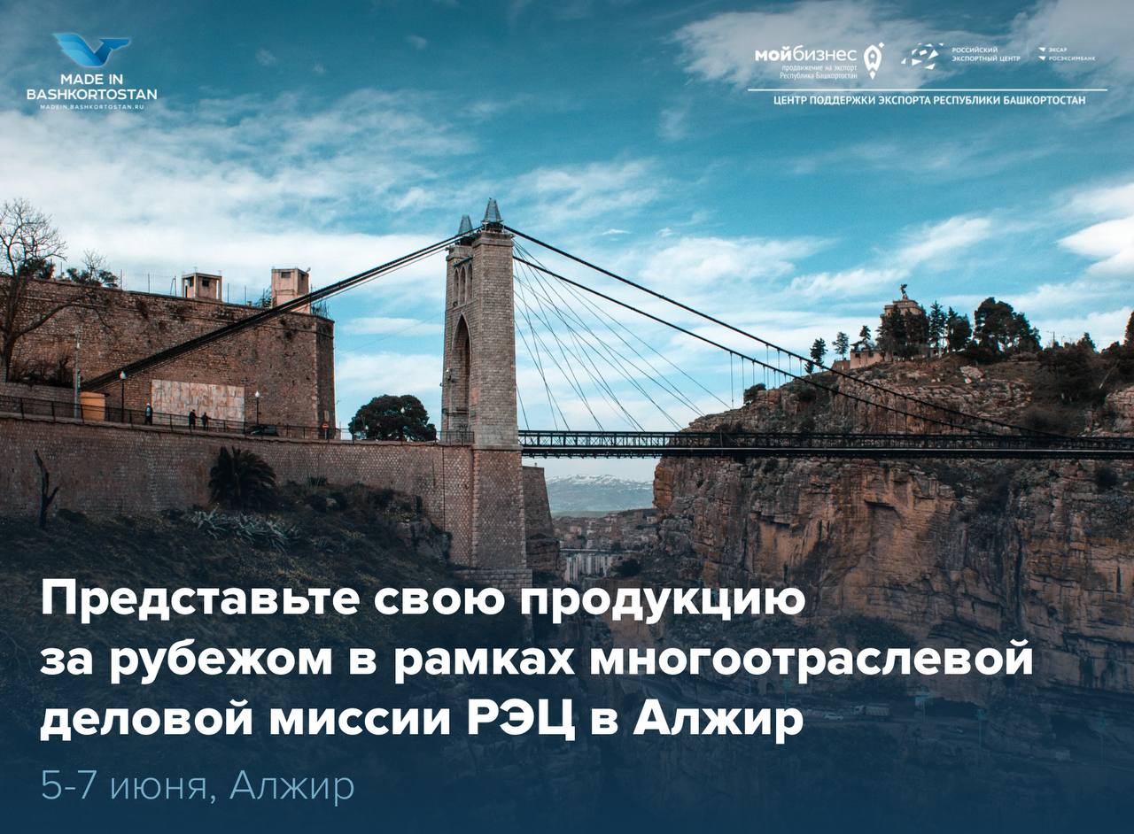 Станьте участником многоотраслевой деловой миссии РЭЦ в Алжир